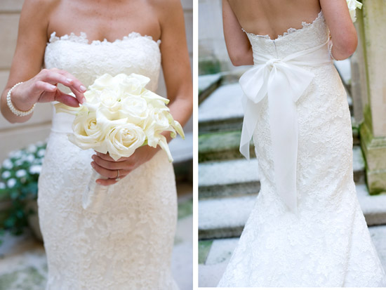Classic White New York City Wedding: Elegant Details and Bride