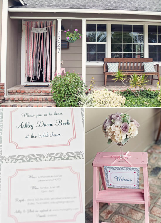 Elegant Gray & Pink Bridal Shower Ideas: Inspiration for Maids of Honor