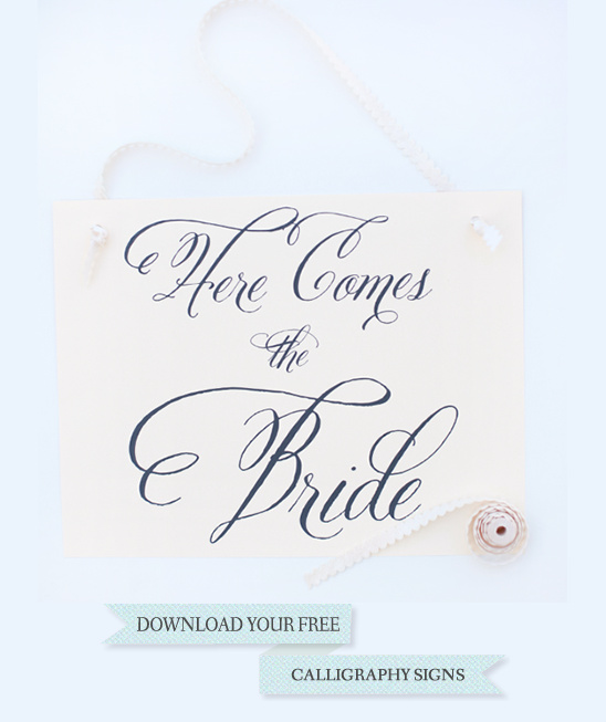 Free Calligraphy Wedding Signs: Add Charm to Your Special Day!