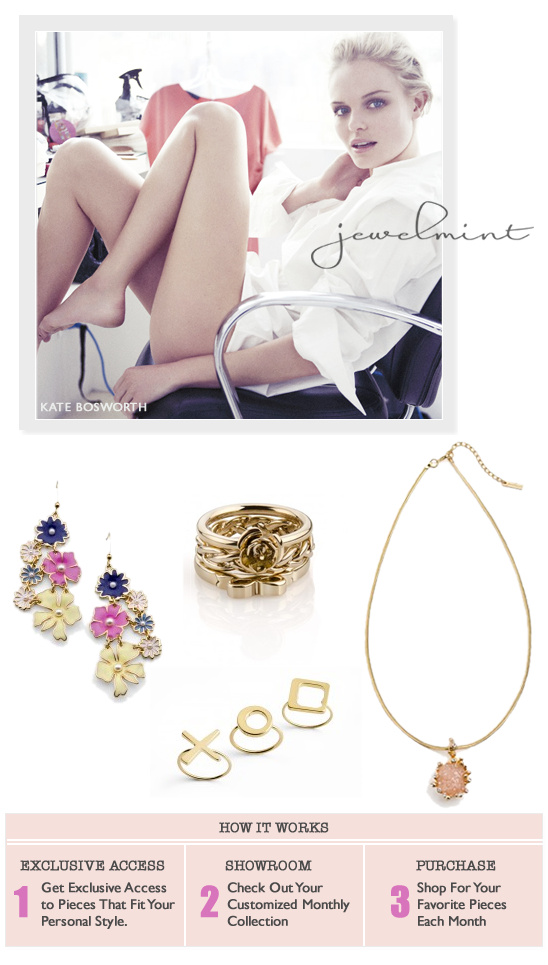 Jewelmint: Affordable Jewelry Club by Kate Bosworth & Cher Coulter