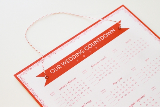 Anticipate Invitations: 2012 Wedding Countdown Calendars on Sale!