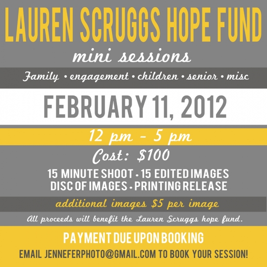 Support Lauren Scruggs Recovery with Mini Photoshoots