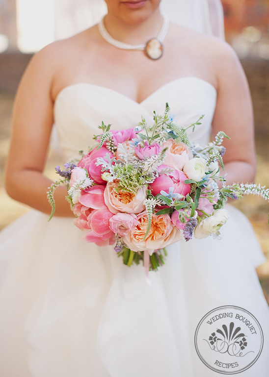 Ranunculus & Peony Wedding Bouquet Recipe for Spring Weddings
