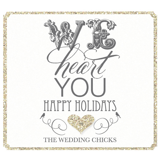 Happy Holidays from Wedding Chicks! Wishing you joy