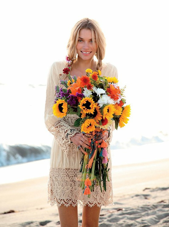 Boho Chic Beach Wedding Ideas: Run Away & Get Married