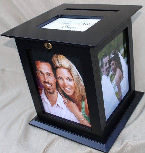 Get a Photo Frame Wedding Card Box: Sale & Personalized Engraving!