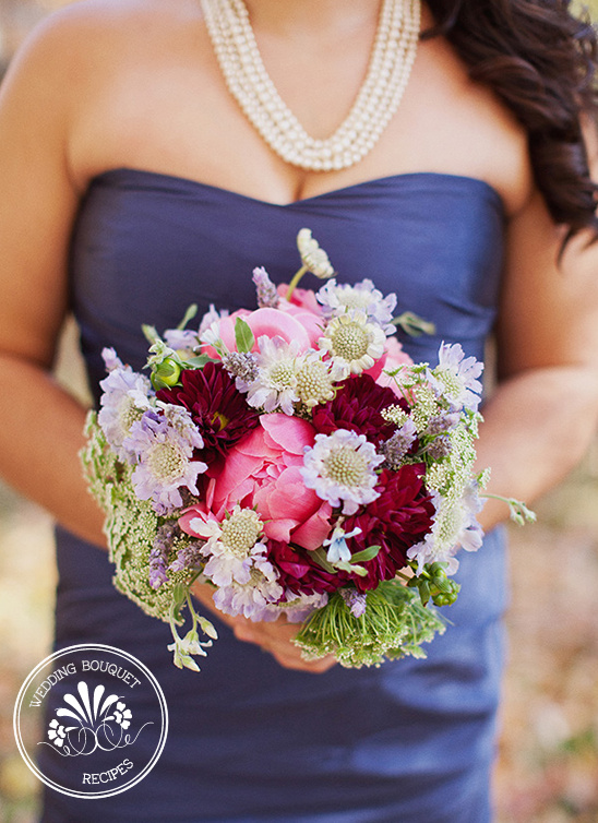 Stunning Pink & Lavender Bridesmaid Bouquets