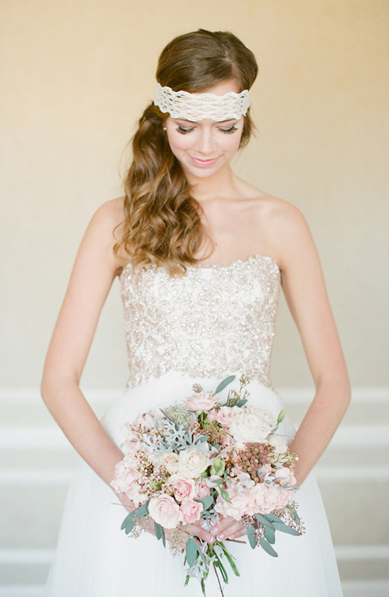 Romantic Valentine's Wedding Inspiration with Gowns and Cakes