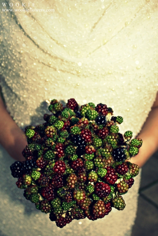Unique Blackberry Bouquets and Decor for Rustic Weddings