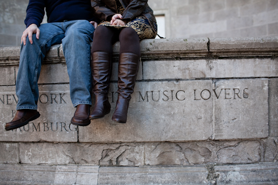 Playful Engagement Photoshoot in Central Park NYC