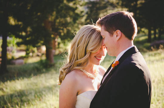 Rocky Mountain Wedding: Cream, Red, and Orange Accents