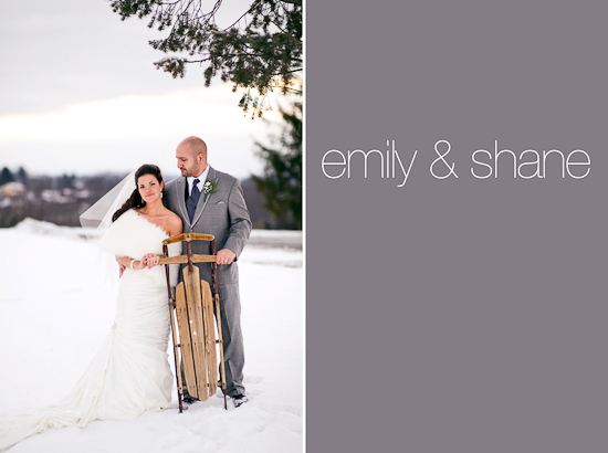 Emily & Shane's Winter Wedding: Pictures and Blog Details
