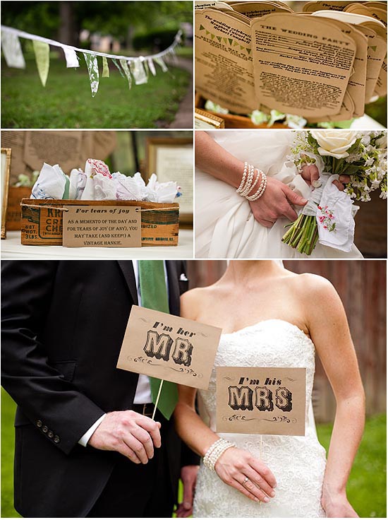Rustic Midwest River Wedding: Handmade Details