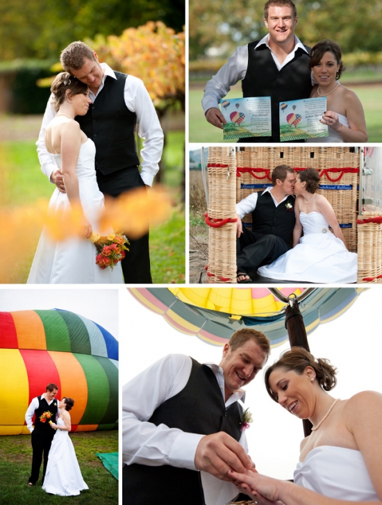 Unique Wine Country Hot Air Balloon Wedding