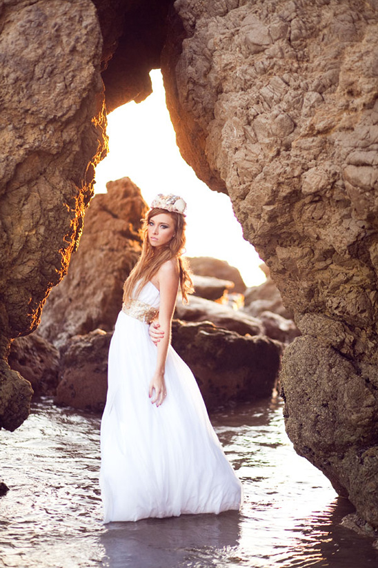 Ocean-Inspired Malibu Bridal Photoshoot: Dreamy Shipwreck Theme