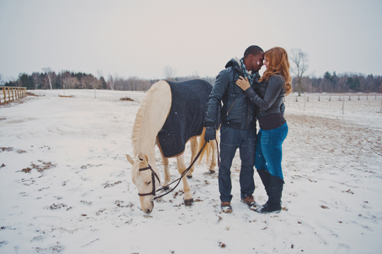 Dreamy Toronto Horse Farm Engagement Shoot: Tamara & Lance