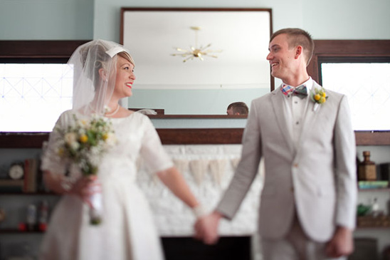 60s Backyard Wedding: A Stylish Home Renovation Celebration