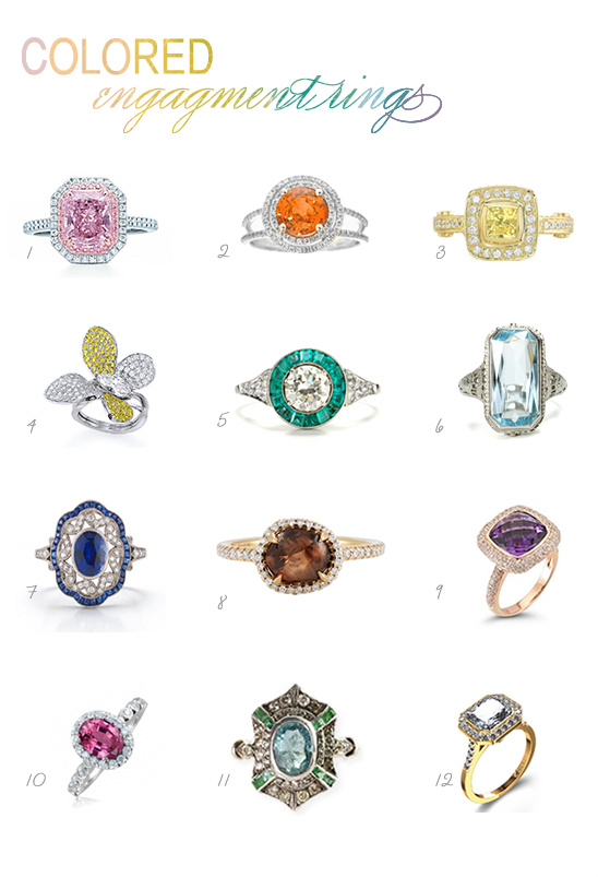 Colorful Engagement Rings: Find Your Perfect Pop of Color!