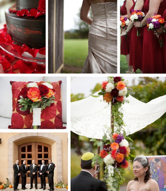 Red Wedding at Trentadue Winery: Romantic Celebration in Wine Country