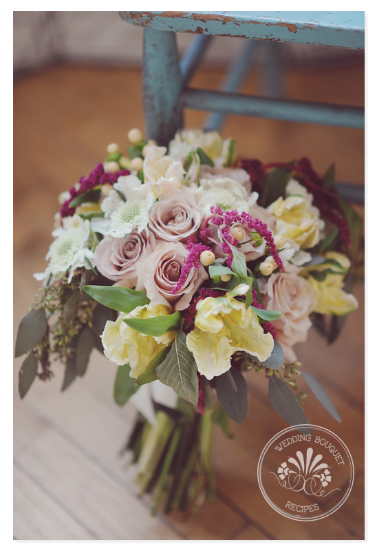 Stunning Wedding Bouquet Recipe: Quicksand Roses, Tulips, & More!