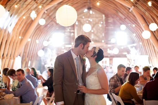 Magical Barn Wedding: Romantic Dinner Under Lanterns for Megan & Jacob