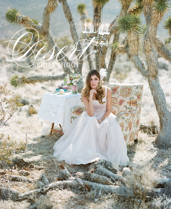 Desert Dream Bridal Shoot in Las Vegas with Vintage Charm & Shabby Chic