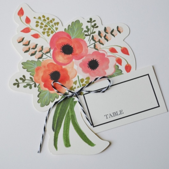 DIY Floral Place Card Kits: Create Stunning Wedding Table Settings