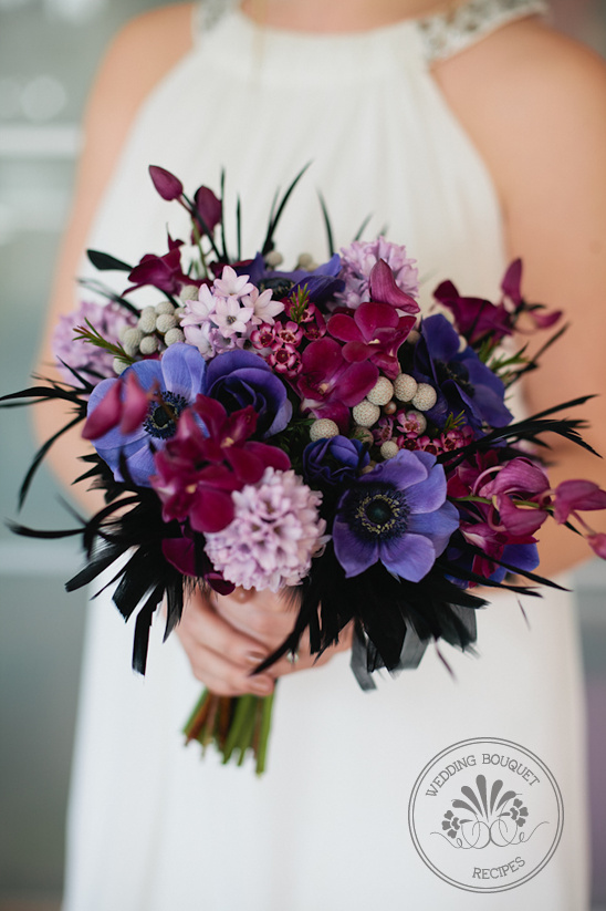 Romantic Purple and Lavender Wedding Bouquet Recipe by Floral Sunshine