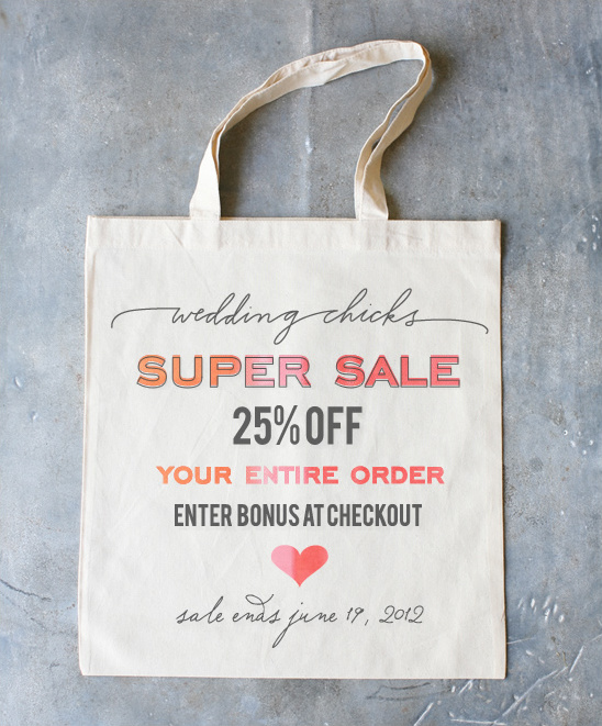 Wedding Chicks Super Sale: 25% Off Custom Wedding Favors!