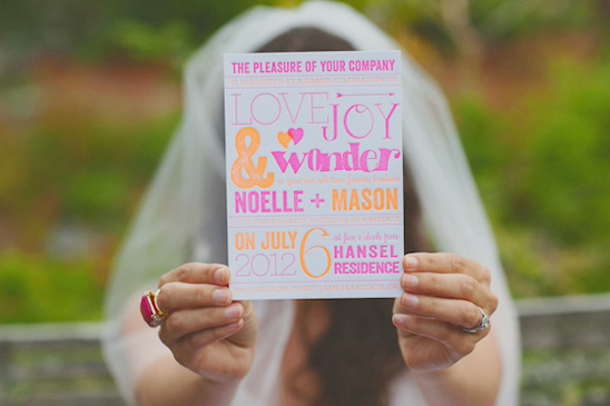 Rustic Barn Wedding with Hot Pink and Orange Neon Pops of Color