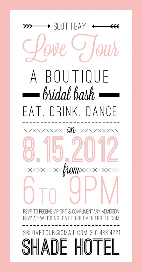 South Bay Bridal Bash Invitation: RSVP for Free Tickets