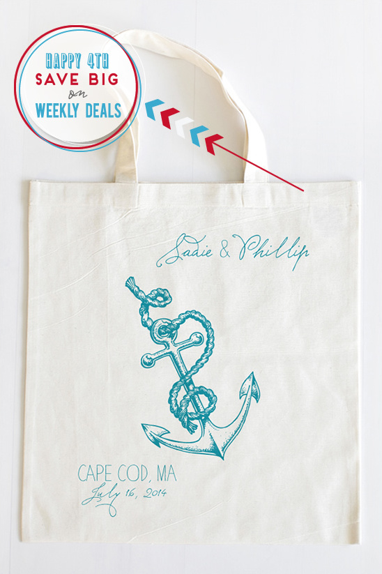 Wedding Chicks Fourth of July Sale: Nautical Tote Bags