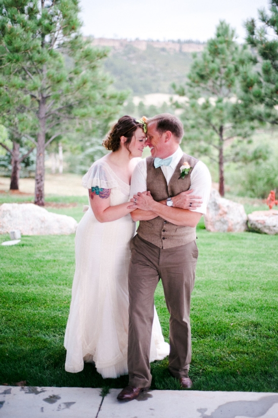 Rustic Colorado Mountain Wedding: Anthropologie-Inspired & BHLDN Dress