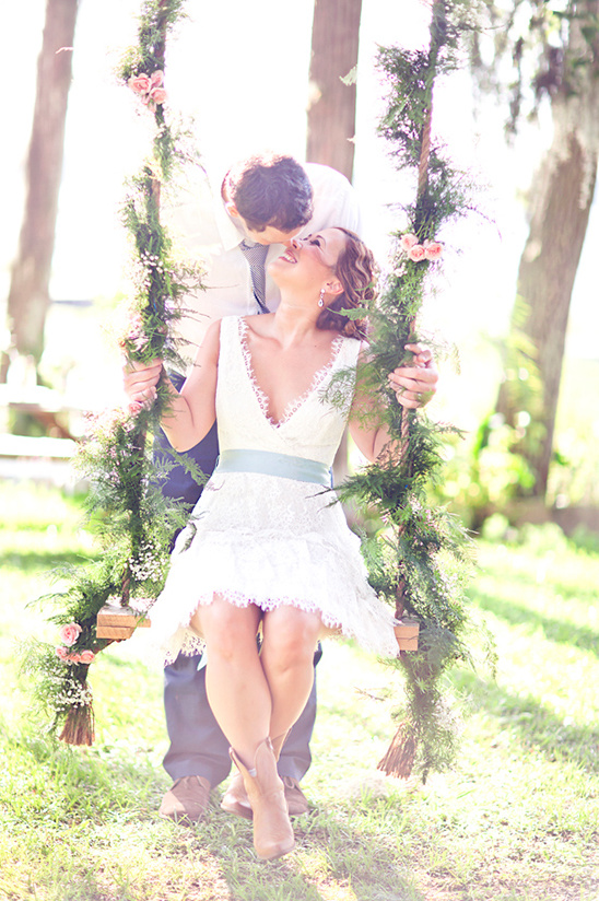 Rustic Backyard Wedding Reception with French Charm After Destination Wedding