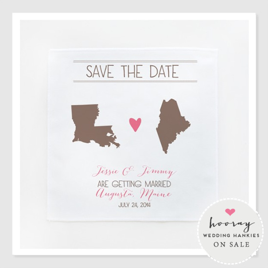 Weekend Wedding Hanky Sale! Get 20% Off Custom Hankies Now!