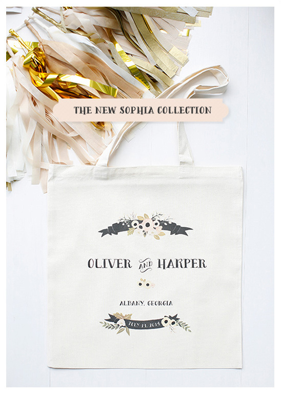 Shop News: Romantic Sophia Collection & Wedding Guest Tote Gifts