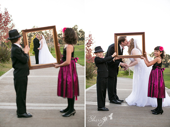 Bold Wedding Photos: Fun Poses & Matching Topper