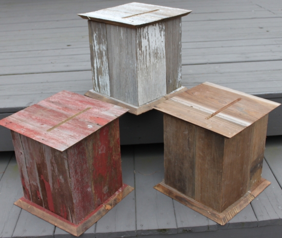 Rustic Barnwood Card Holders for Weddings & Special Events