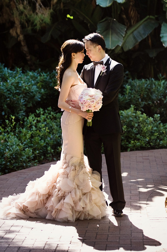 Stylish Blush Pink Vera Wang Wedding at Pelican Hill