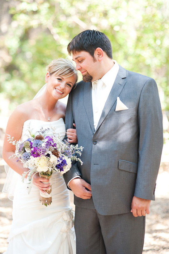 Rustic Purple & Gray Handmade Wedding at Oak Canyon