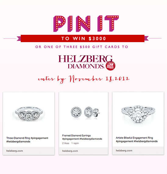 Win $3000 Helzberg Diamonds Shopping Spree: PINgagement Giveaway!