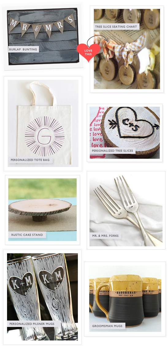 Rustic Purple & Gray Wedding Decor: DIY Ideas