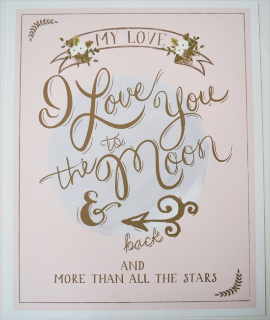Romantic Love Prints: Moon & Stars Wedding Art for Couples