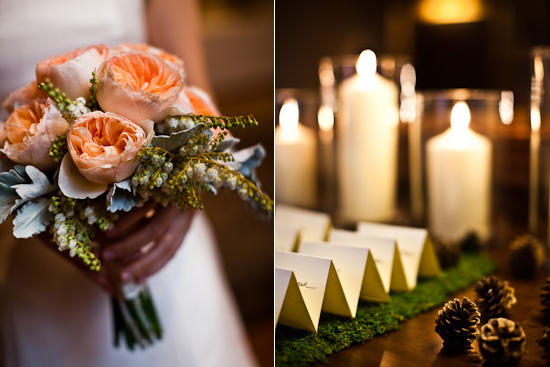 Woodsy & Cozy New England Fall Wedding with Forest Accents