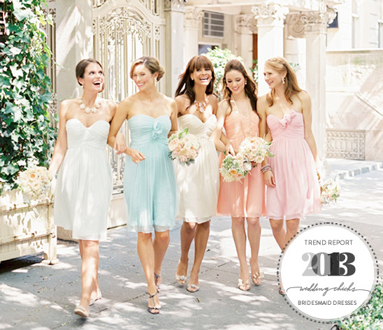 Fabulous 2013 Bridesmaid Dress Trends: Styles & Colors