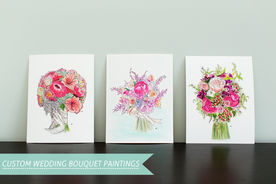 Preserve Your Wedding Flowers with Custom Bridal Bouquet Paintings