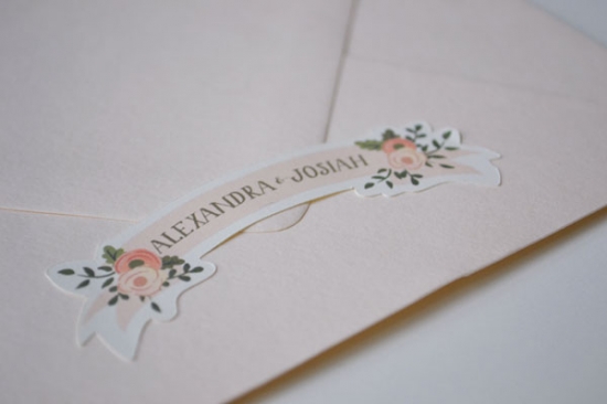 Dreamy Custom Wedding Labels and Stationery for a Special Day