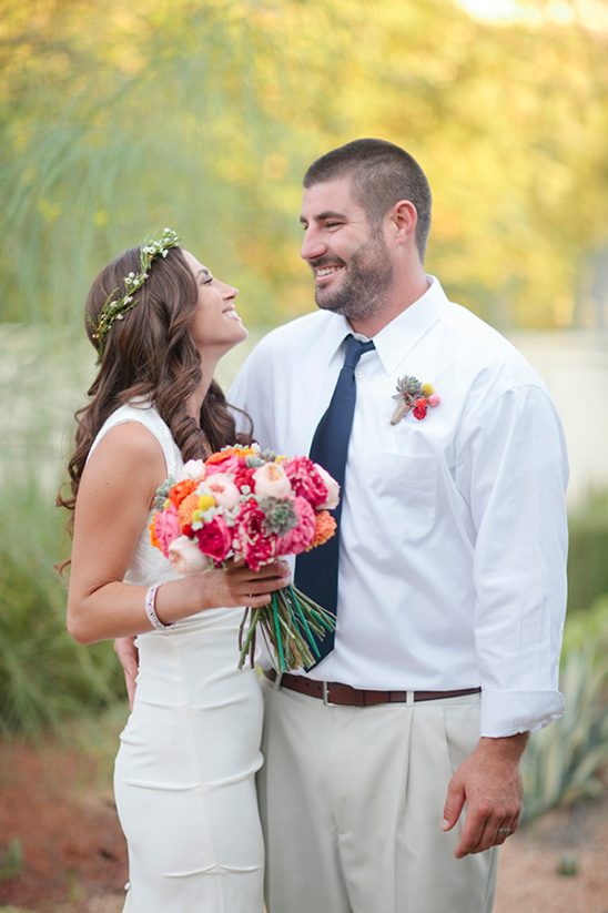 Peach & Pink Backyard Wedding: Dani & Jeremy's Elegant Celebration