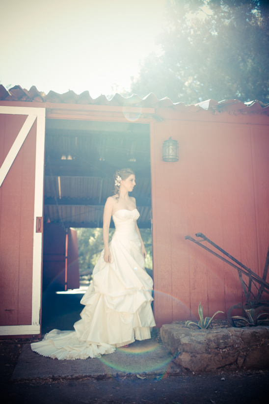 Rustic Calamigos Ranch Wedding: Sunflowers, Pink & Cowboy Boots