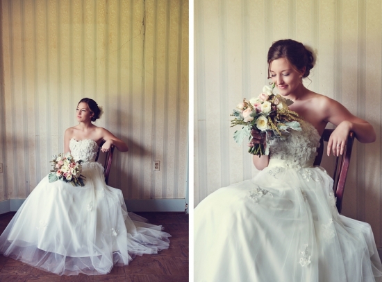 Sweet Peach DIY Garden Wedding with Vintage Charm and Event Design